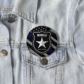 Personalisiert NAME Police Officer Sheriff Polizis Button (Beispiel)