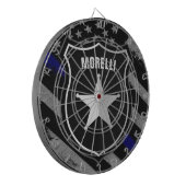 Personalisiert NAME Police Officer Sheriff Polizis Dartscheibe (Vorderseite Links)