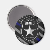 Personalisiert NAME Police Officer Sheriff Polizis Magnet (Vorderseite/Rückseite)