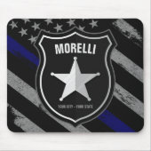 Personalisiert NAME Police Officer Sheriff Polizis Mousepad (Vorne)