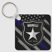Personalisiert NAME Police Officer Sheriff Polizis Schlüsselanhänger (Vorderseite)