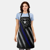 Personalisiert NAME Police Officer Sheriff Polizis Schürze (Getragen)