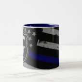 Personalisiert NAME Police Officer Sheriff Polizis Zweifarbige Tasse (Mittel)