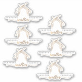 Personalisiert Name Realtor Aufkleber (Vorderseite)