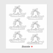 Personalisiert Name Realtor Aufkleber (Blatt)