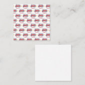 Personalisiert Name Red Fire LKW Party Begleitkarte (Vorne/Hinten)