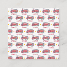 Personalisiert Name Red Fire LKW Party