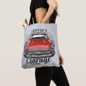 Personalisiert NAME Retro Red Classic Autogarage Tasche (Von Nahem)