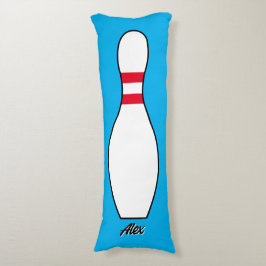 Personalisiert Name Riant Bowling Button Benutzerd Seitenschläferkissen