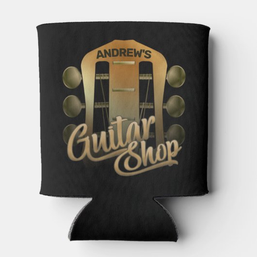 Personalisiert NAME Rock Music Gitarre Shop Musike Dosenkühler (Rückseite)