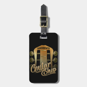 Personalisiert NAME Rock Music Gitarre Shop Musike Gepäckanhänger