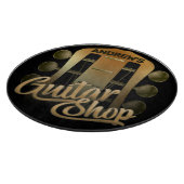 Personalisiert NAME Rock Music Gitarre Shop Musike Schneidebrett (Ecke)
