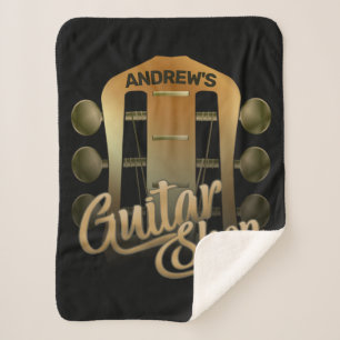 Personalisiert NAME Rock Music Gitarre Shop Musike Sherpadecke