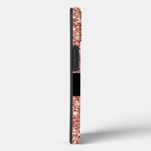 Personalisiert Name Rose Gold Glitzer Sparkone Case-Mate iPhone Hülle (Rückseite / Rechts)