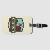 Personalisiert NAME Rustikales Bauernhaus Alte Win Gepäckanhänger (Vorderseite (Horizontal))