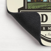 Personalisiert NAME Rustikales Bauernhaus Alte Win Mousepad (Ecke)