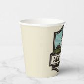 Personalisiert NAME Rustikales Bauernhaus Alte Win Pappbecher (Rechts)