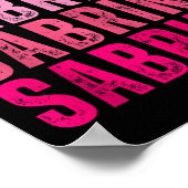 Personalisiert Name Sabrina I Liebe Sabrina Vintag Poster (Ecke)