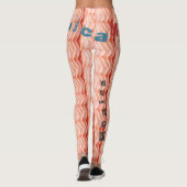 Personalisiert Name Sangria Asbestos Leggings (Rückseite)