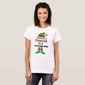 Personalisiert Name Santa's Lieblings-Elf-T - Shir T-Shirt (Vorne ganz)