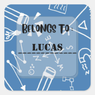 Personalisiert Name School Label Aufkleber Platz