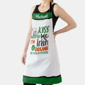 Personalisiert Name Schürze, Kiss Me I'm Irish Bet Schürze (InSitu)