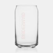 Personalisiert Name Script-Brautparty Bevorzugung  Dosenglas (Rückseite)