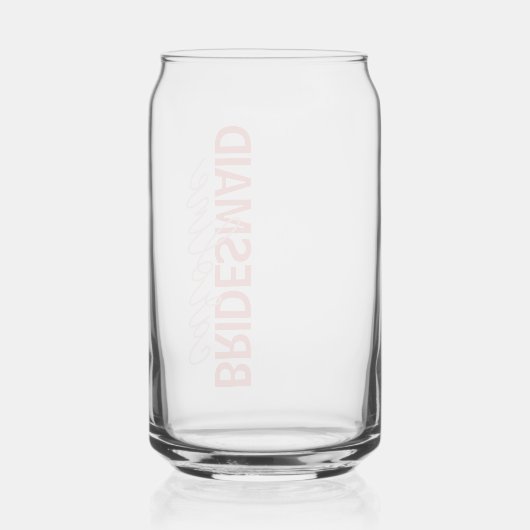 Personalisiert Name Script-Brautparty Bevorzugung  Dosenglas (Rückseite)