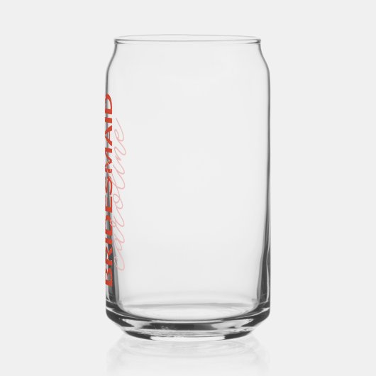 Personalisiert Name Script-Brautparty Bevorzugung  Dosenglas (Links)