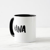PERSONALISIERT NAME SCRIPT KAFFEE TASSE (Vorderseite Links)