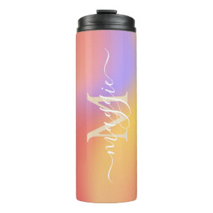 Personalisiert-Name-Script-Monogramm Thermosbecher