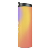 Personalisiert-Name-Script-Monogramm Thermosbecher (Nach rechts gedreht)