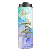 Personalisiert-Name-Script-Monogramm Thermosbecher (Vorderseite)