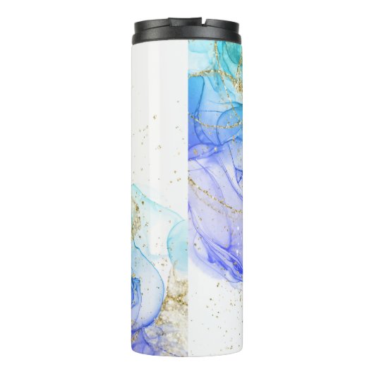 Personalisiert-Name-Script-Monogramm Thermosbecher (Rückseite)