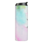 Personalisiert-Name-Script-Monogramm Thermosbecher (Nach links gedreht)