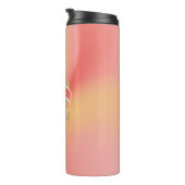 Personalisiert-Name-Script-Monogramm Thermosbecher (Nach rechts gedreht)