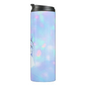 Personalisiert-Name-Script-Monogramm Thermosbecher (Nach rechts gedreht)