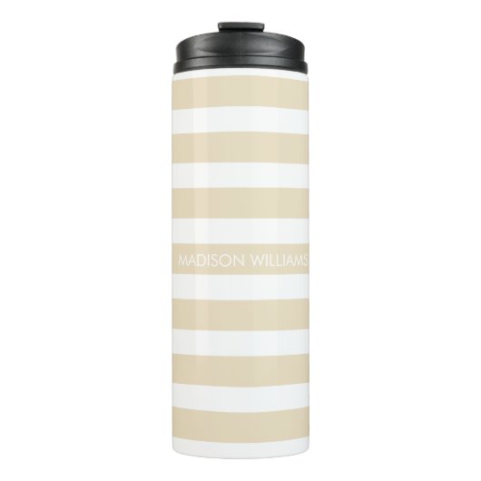 Personalisiert-Name-Script-Monogramm Thermosbecher (Vorderseite)