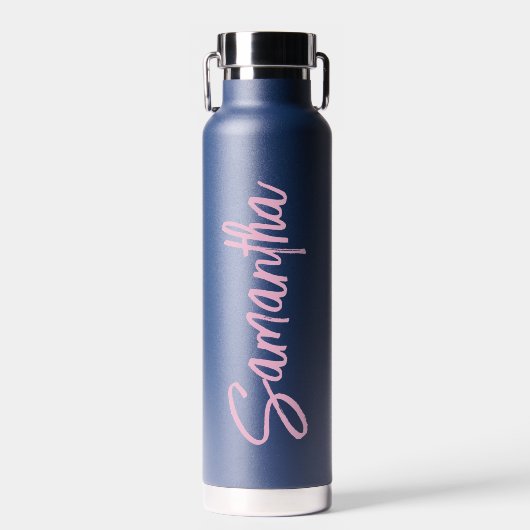 Personalisiert Name Script Typografy Simple Trinkflasche (Vorne)