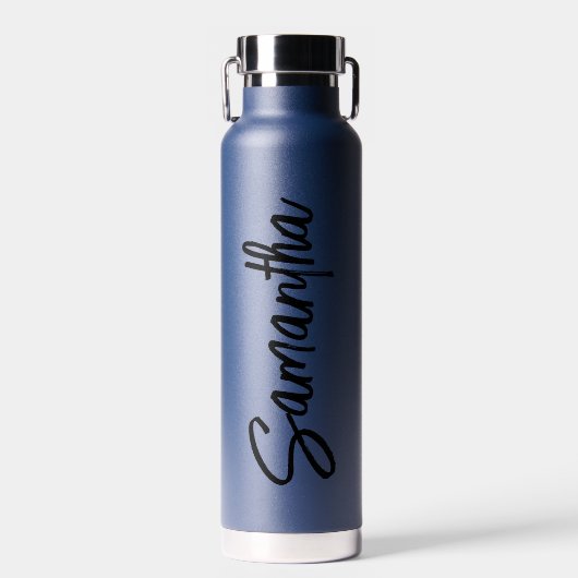 Personalisiert Name Script Typografy Simple Trinkflasche (Vorne)