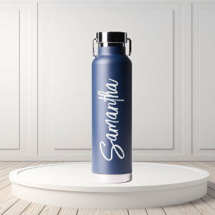 Personalisiert Name Script Typografy Simple Trinkflasche