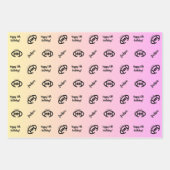 Personalisiert Name Sentiment Sport Thema Rugby Geschenkpapier Set (Vorderseite)