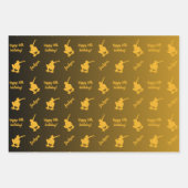Personalisiert Name Sentiment Sport Thema Skateboa Geschenkpapier Set (Vorderseite)