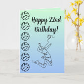 Personalisiert Name Sentiment Sport Thema Volleyba Karte (Gelbe Blume)