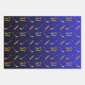 Personalisiert Name Sentiment Sport Theme Hockey Geschenkpapier Set (Vorderseite 2)