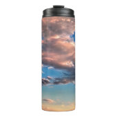 Personalisiert Name Soft, Dreamy Sky Thermosbecher (Vorderseite)