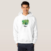 Personalisiert Name St Patricks Day Kleeblatt Clov Hoodie (Vorne ganz)