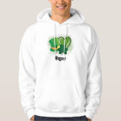 Personalisiert Name St Patricks Day Kleeblatt Clov Hoodie (Vorderseite)