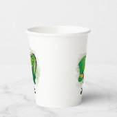 Personalisiert Name St Patricks Day Kleeblatt Clov Pappbecher (Links)