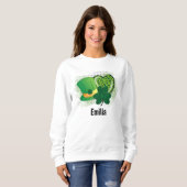 Personalisiert Name St Patricks Day Kleeblatt Clov Sweatshirt (Vorne ganz)